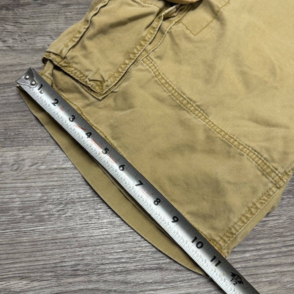 Aeropostale Mens Baggy Cargo Shorts Sz 36 Tan‎ Khaki Cotton Utility Y2K - Picture 8 of 9
